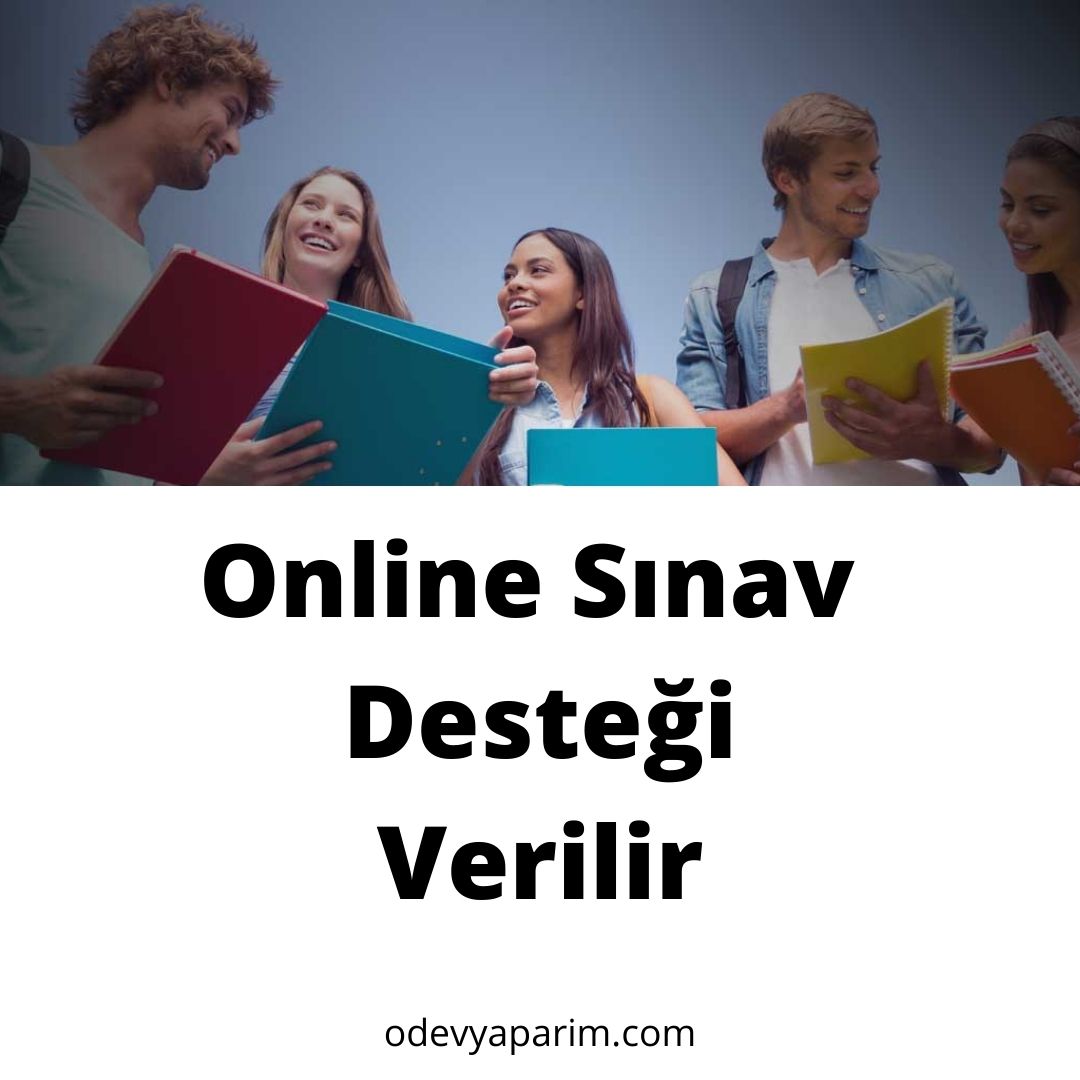 Online sınav desteği veririm